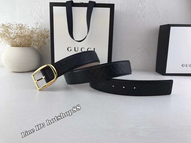 Gucci專櫃新款皮帶 古奇新款針扣腰帶 449716  jjp2276